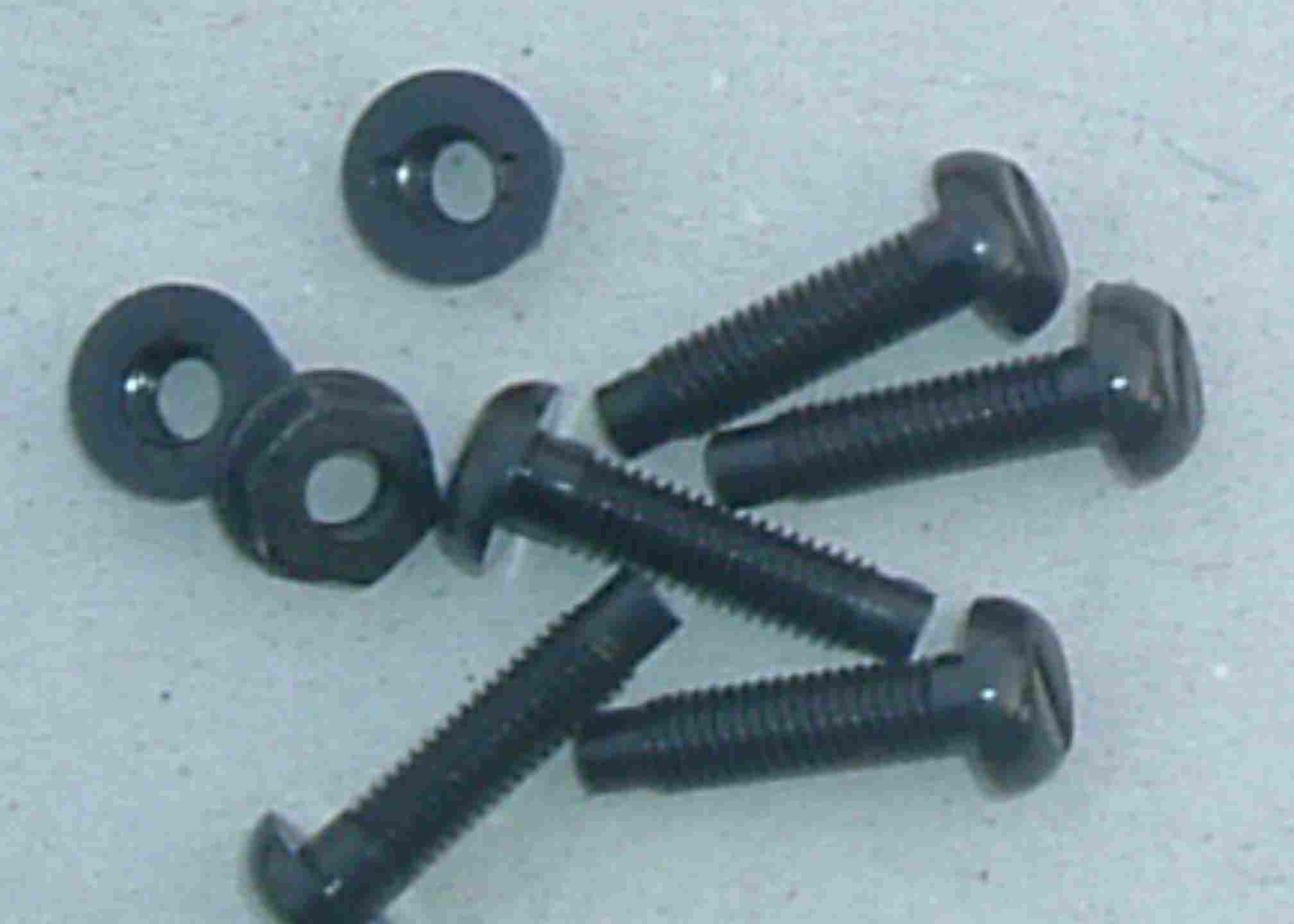 Black Number Plate Nylon Nuts and Bolts
